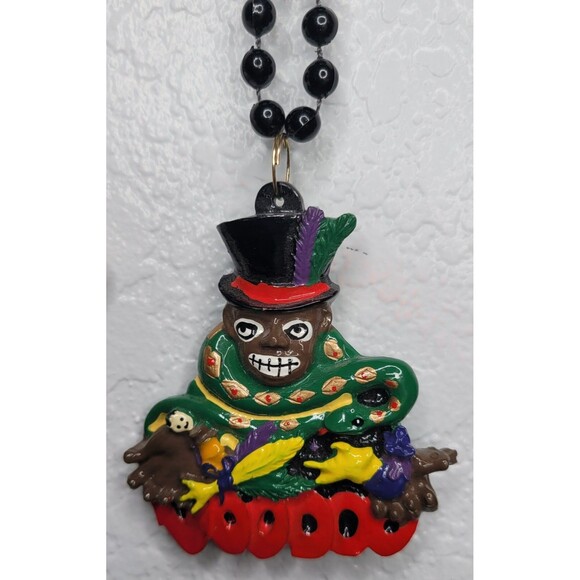 Lot of 5 Mardi Gras Beads Necklaces Parade Voodoo Fleur de Lis Bustier Mask - Picture 7 of 10